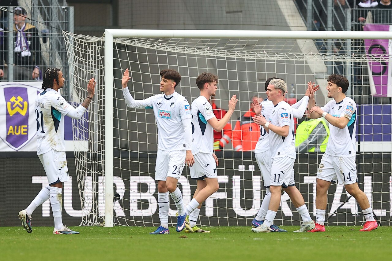 Es jubelten nur die Gäste - Hoffenheim fertigt Aue ab.