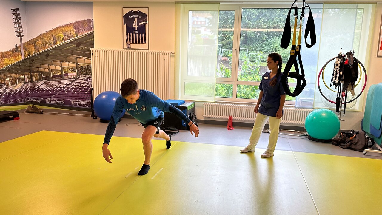 Zu Besuch bei Finn Hetzsch im Aufbautraining FC Erzgebirge Aue