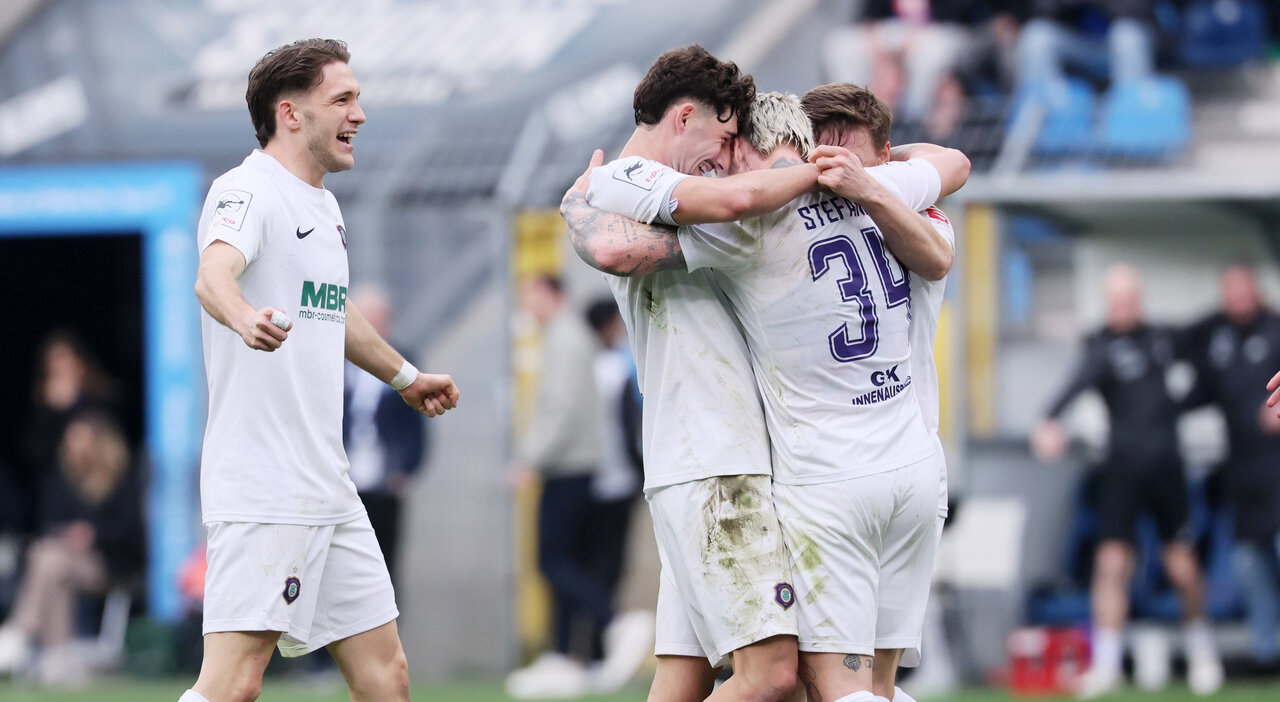 Endlich jubeln. Stefaniak trifft. 