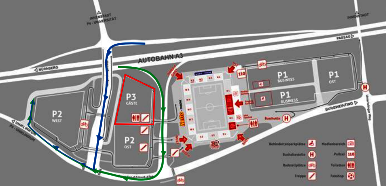 Skizze Gästeparkplatz