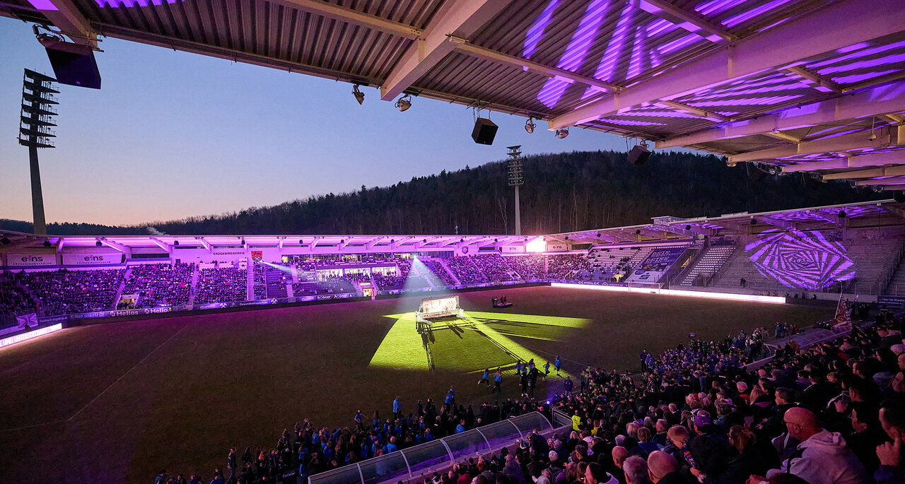 Ambiente im Stadion.