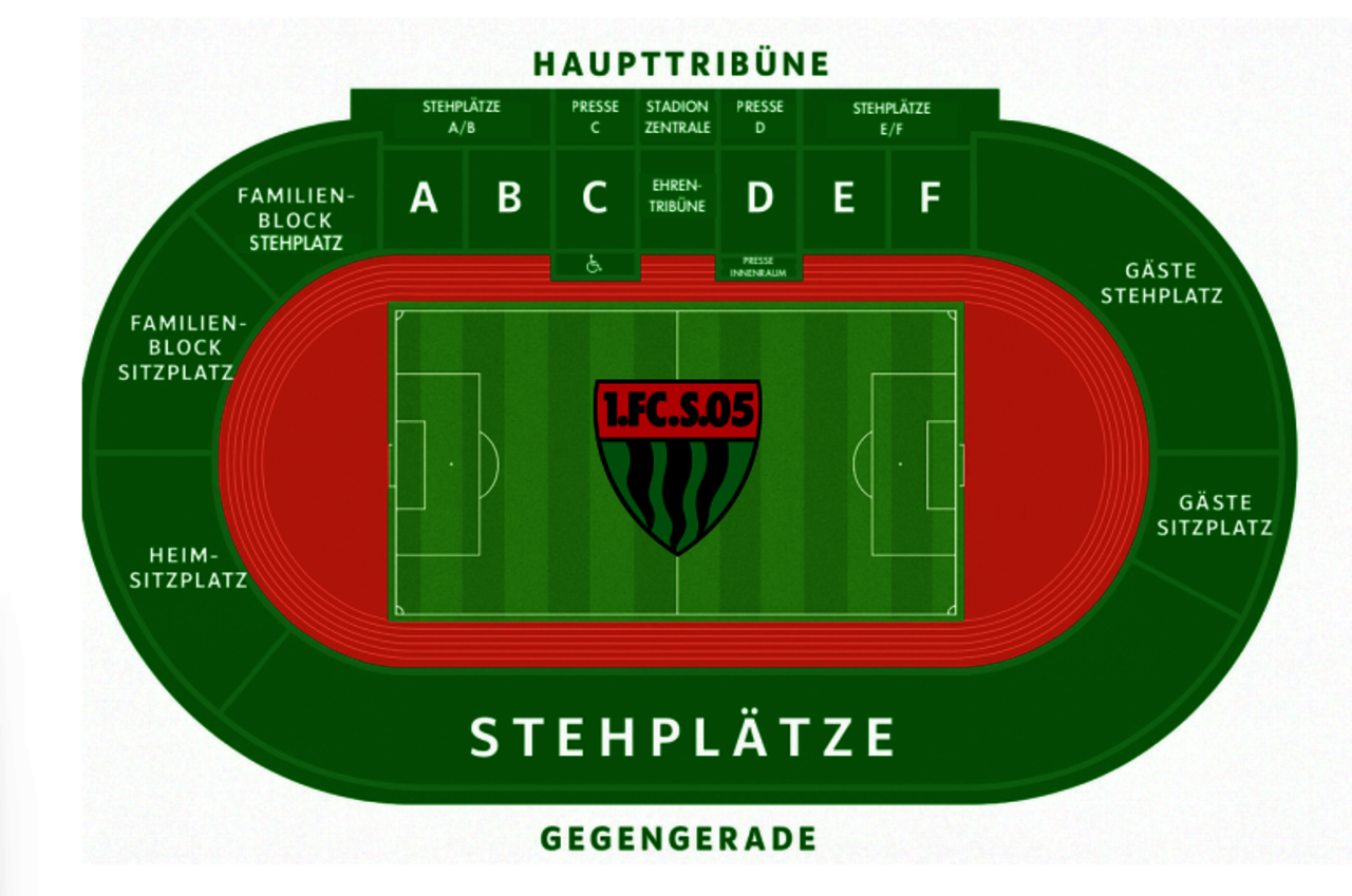 Stadionplan Schweinfurt