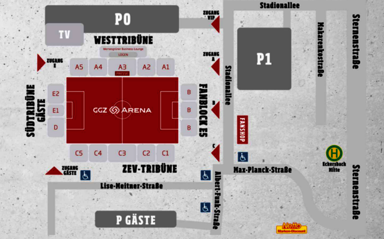 Stadionplan GGZ
