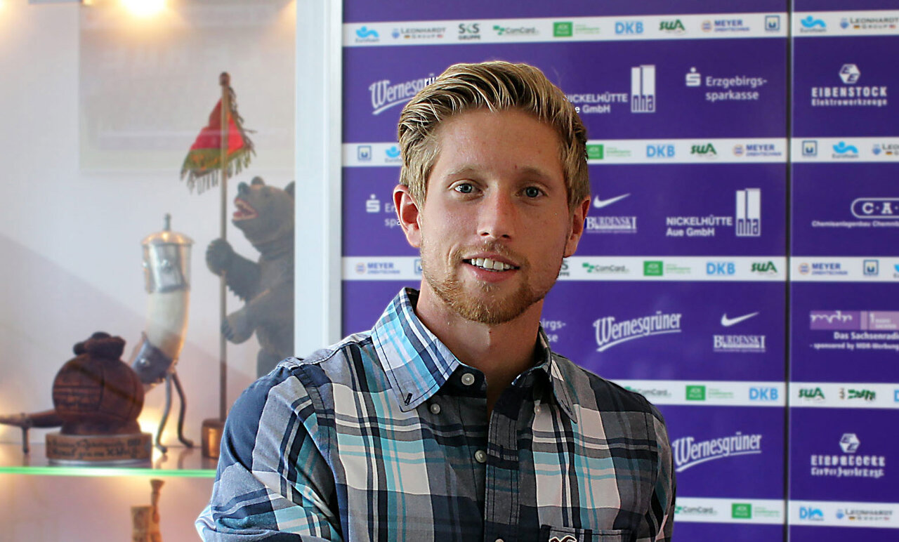 Sebastian Hertner in Aue.
