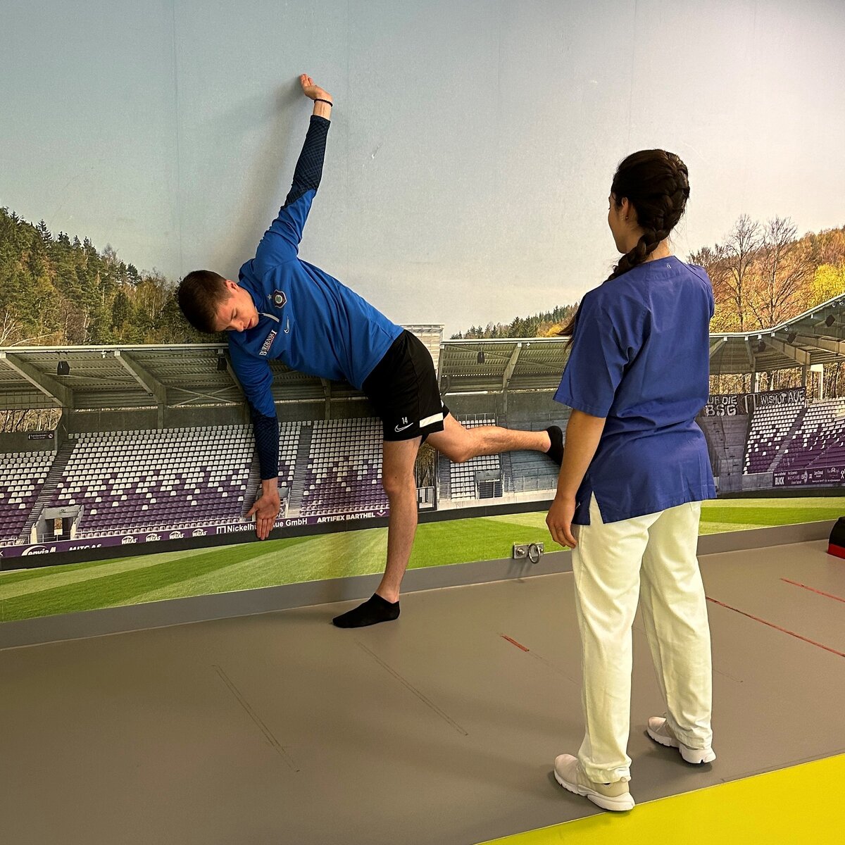 Zu Besuch bei Finn Hetzsch im Aufbautraining FC Erzgebirge Aue