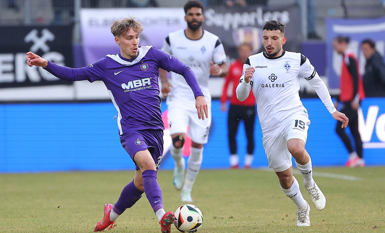 Maxi Schmid im März 2025 gegen Mannheim.