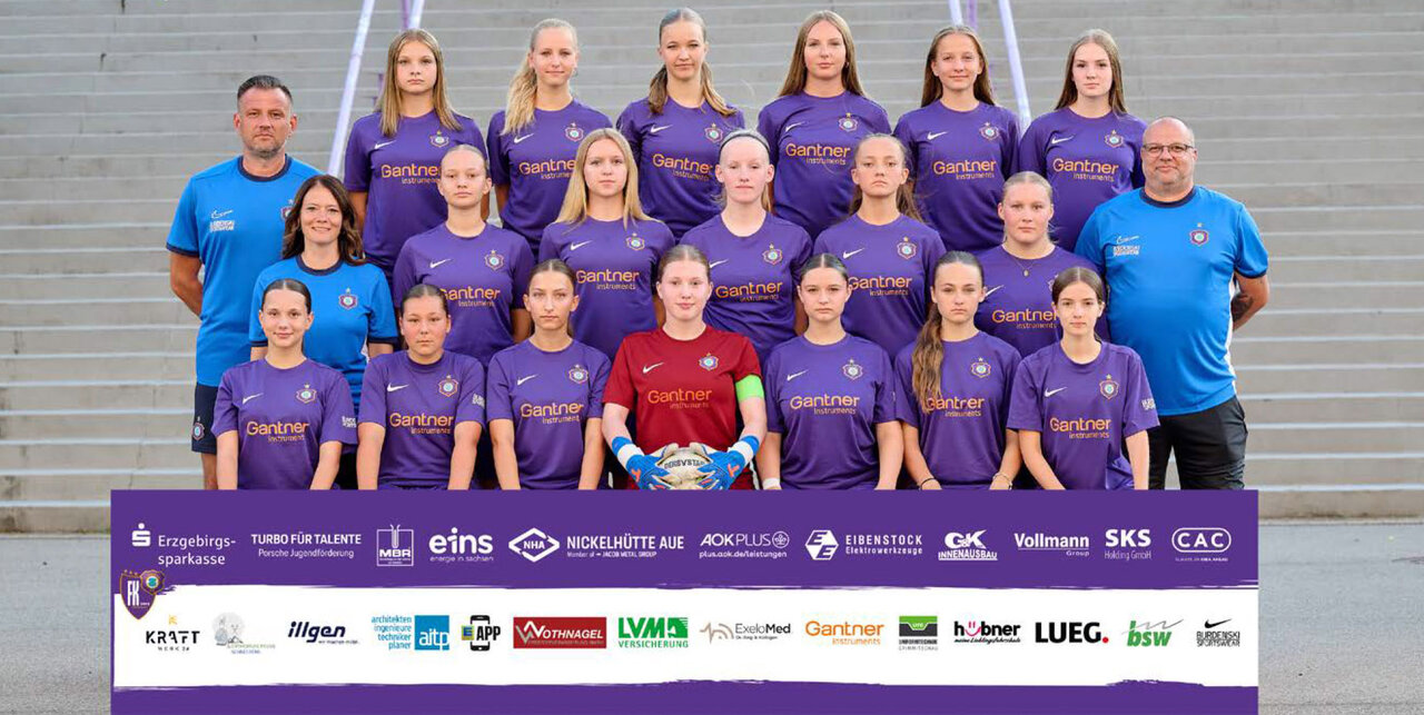 Mannschaftsfoto der B-Juniorinnen.