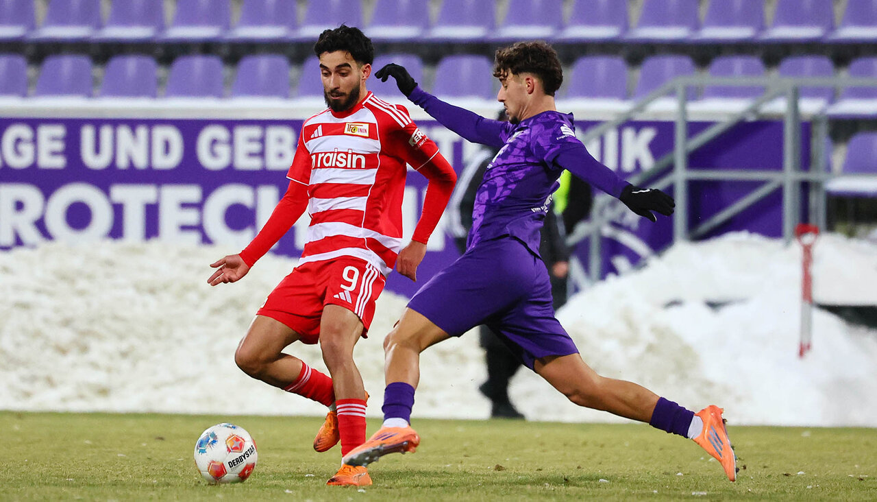 Zweikampf mit Luan Simnica.