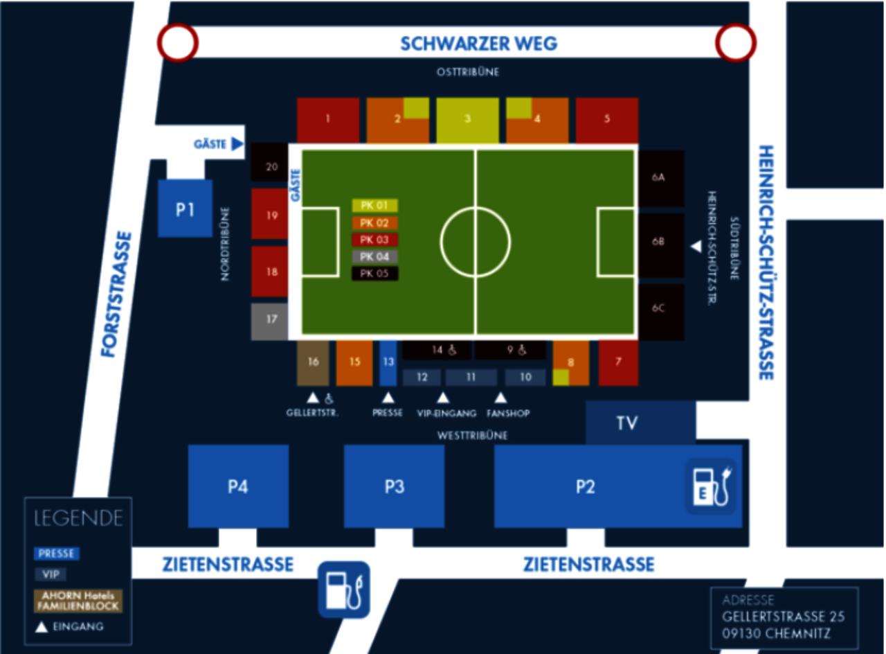 Stadionplan