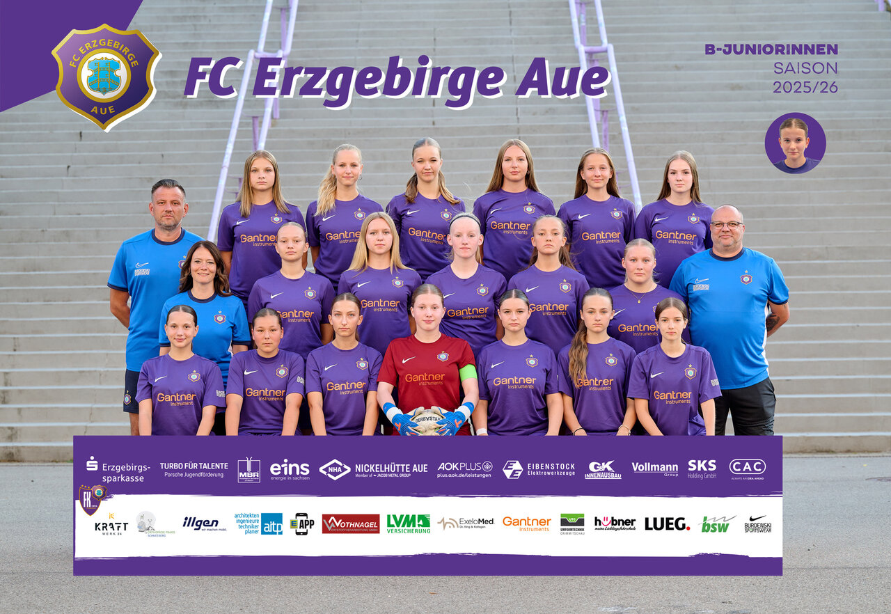 B-Juniorinnen Mannschaftsfoto