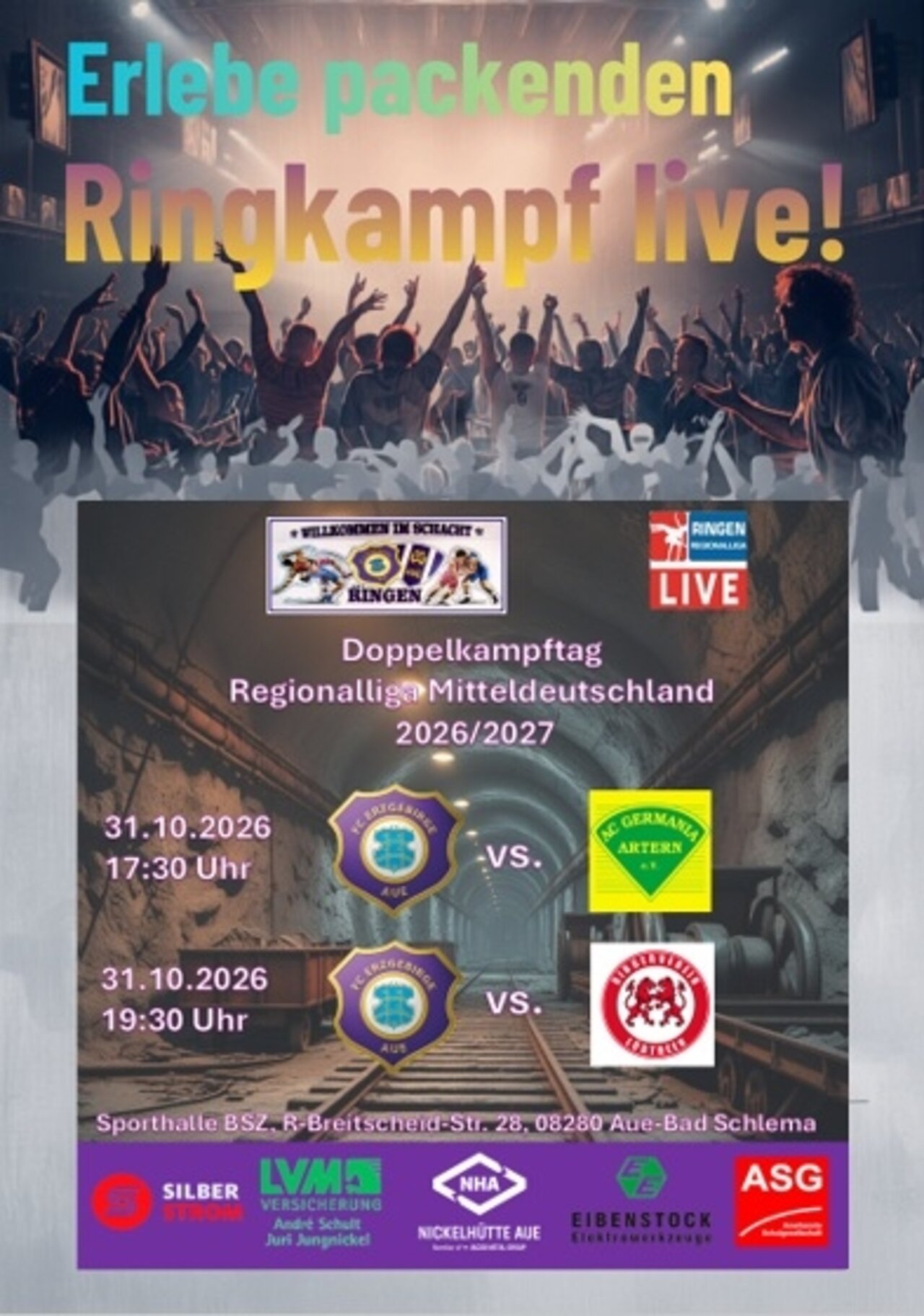Ankündigungsplakat.