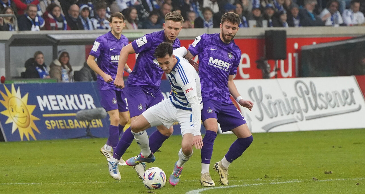 Zweikampf in Duisburg.