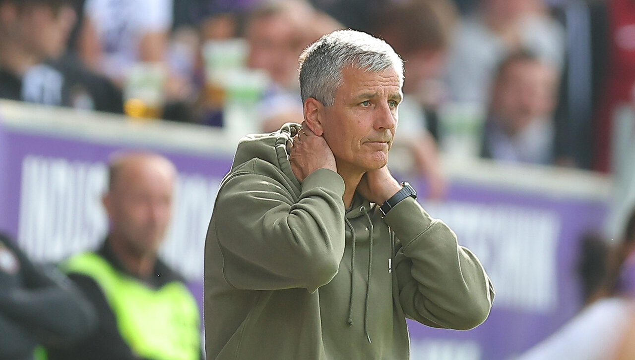 Jens Härtel verzweifelt.