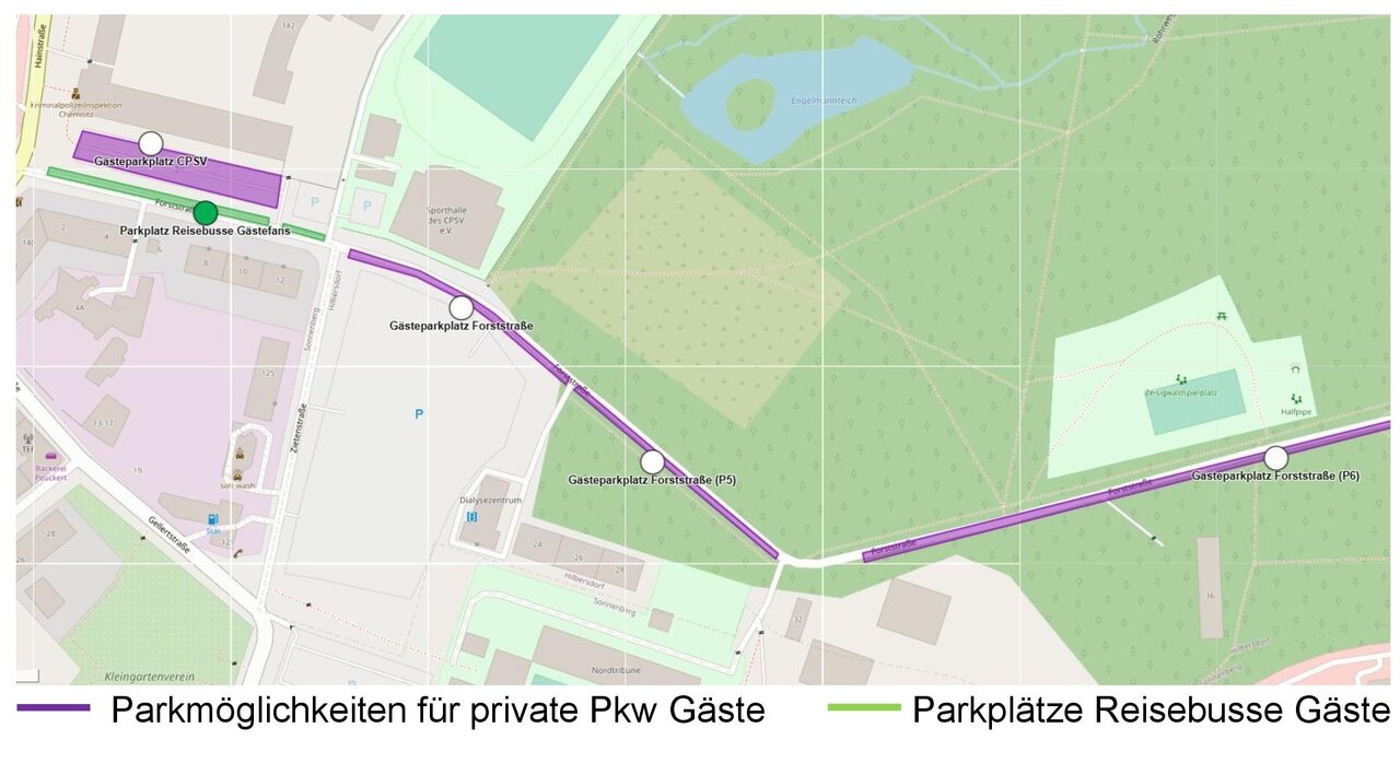 Grafik Parkplätze Gästefans