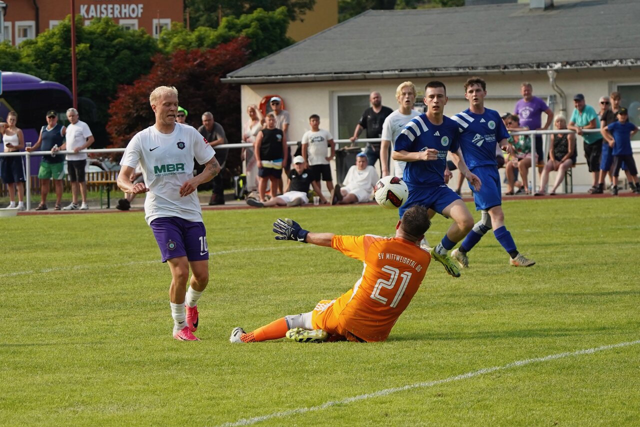 Zweimal erfolgreich: Probespieler Linus Queißer. 