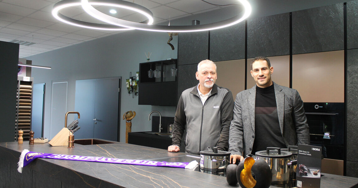 Novus Culina-Chef Enrico Schmidt & FCE-Marketingleiter Enrico Barth