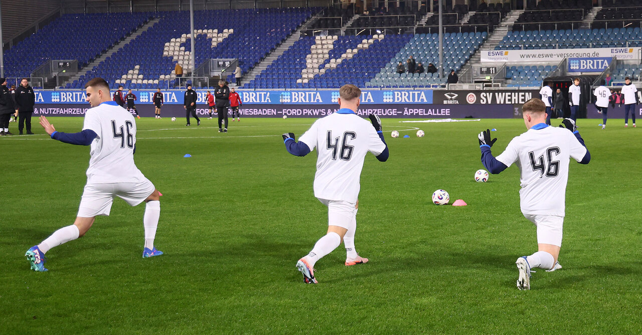 Erwärmung in Wiesbaden.