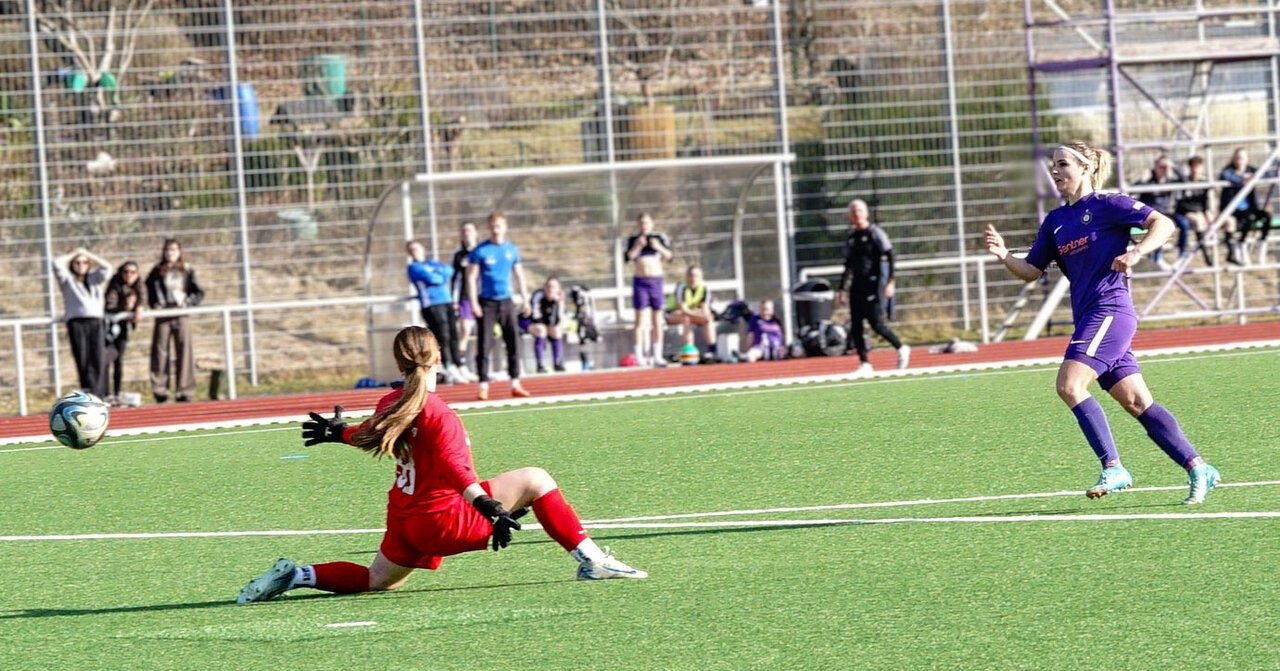 Veronika Remenova mit dem goldenen Treffer.