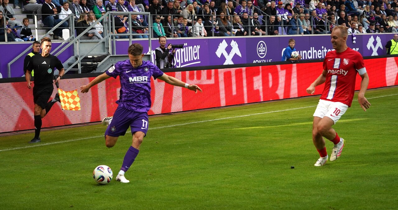 Unermüdlicher Antreiber über rechts - Pascal Fallmann.