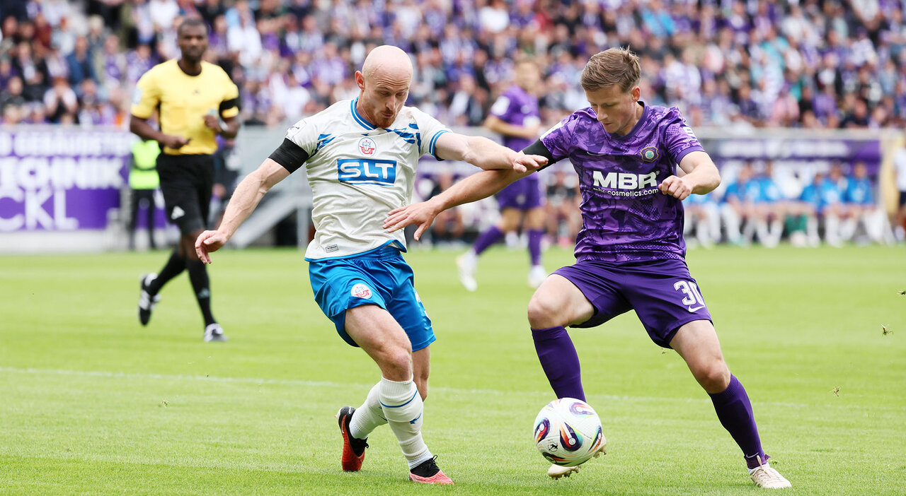 Zweikampf zwischen Krauß und Seiffert.