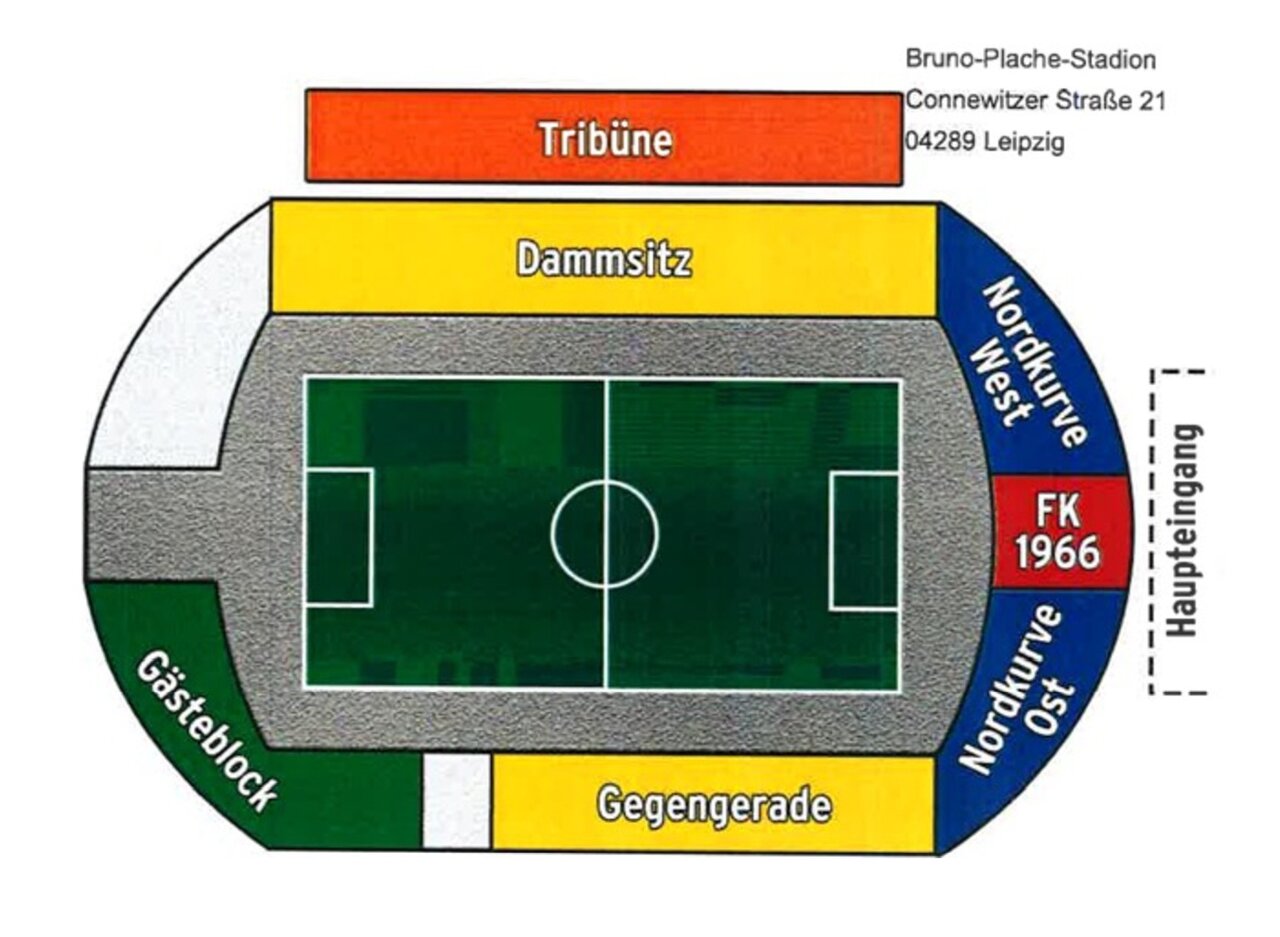 Stadionplan Bruno-Plache-Stadion