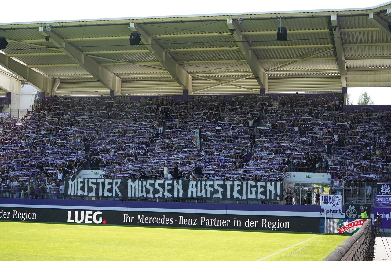 Klares Statement aus der Kurve.