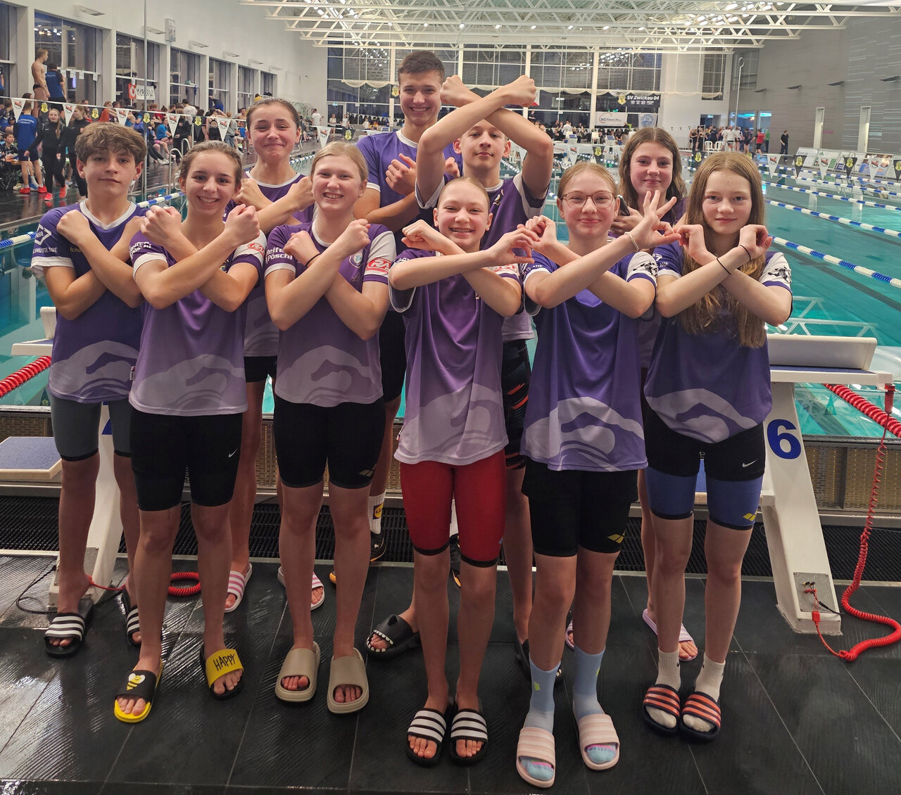 Ältere Athleten in Zwickau.