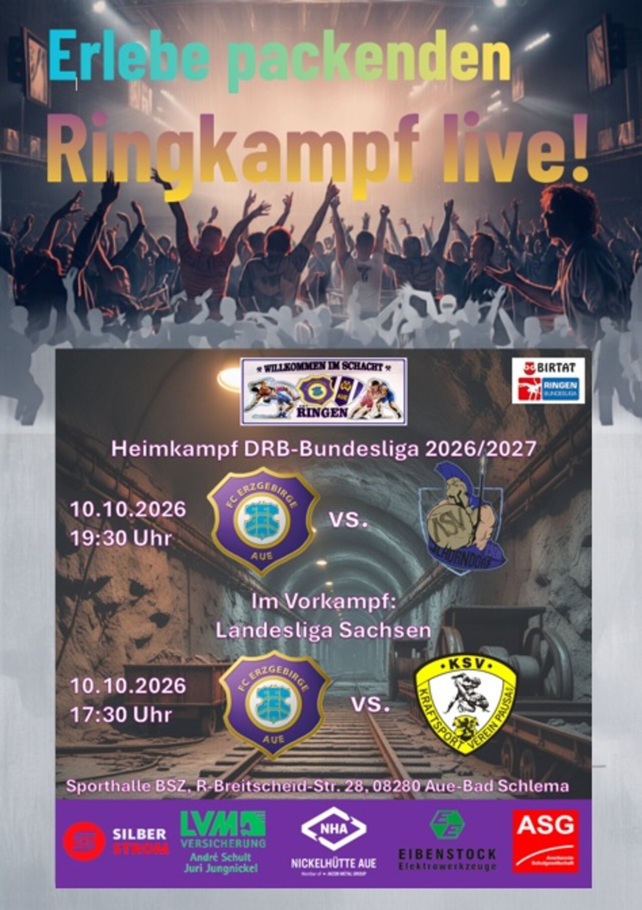 Ankündigungsplakat.