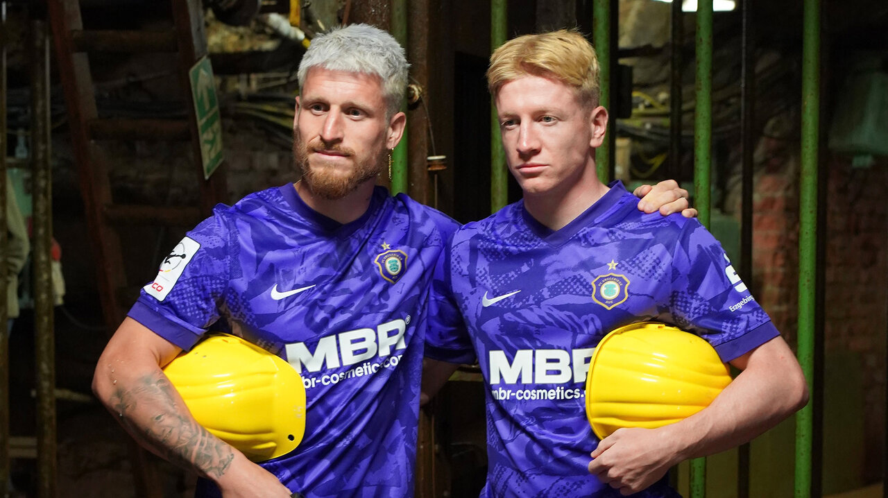 Marvin Stefaniak und Erik Weinhauer unter Tage.