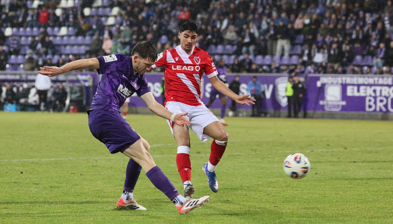 Pascal Fallmann schießt.