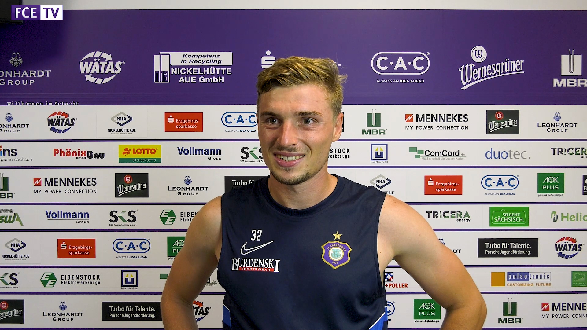 FC Erzgebirge Aue e.V. Interview mit Neuzugang Elias Huth