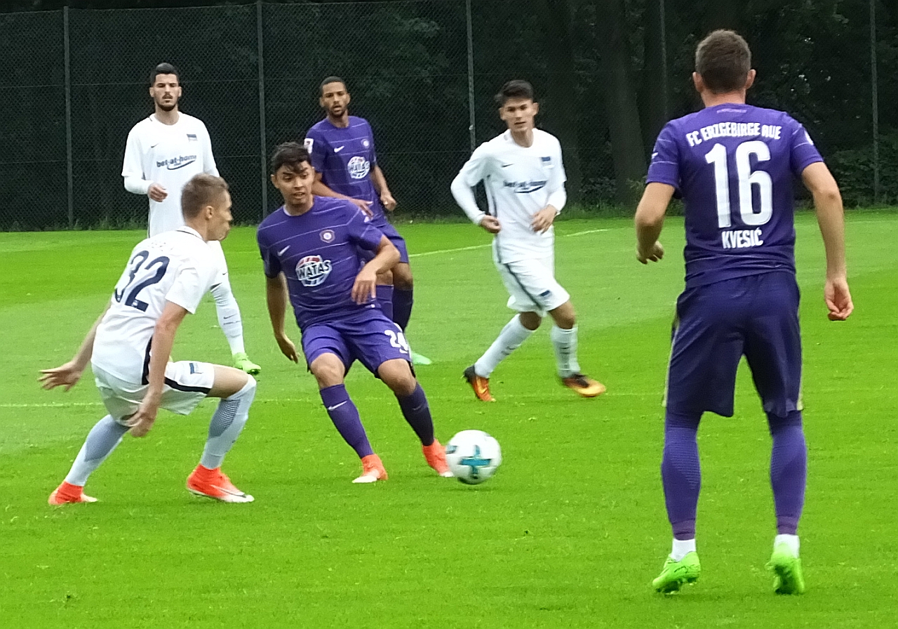 FC Erzgebirge Aue e.V. Veilchen mit 50 Sieg im Test bei Hertha II